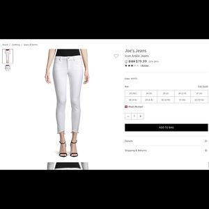 Joe’s Icon ankle jeans